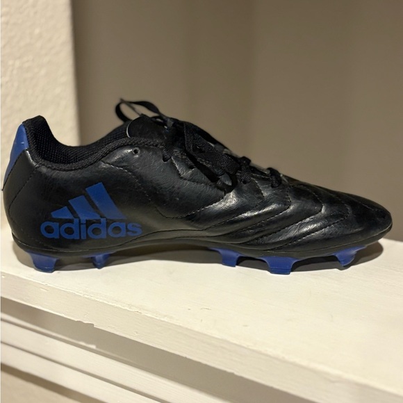Adidas Goletto VII FG Junior Soccer Cleats FV2894 - Black Blue Youth Size 4.5 Y - Picture 5 of 10